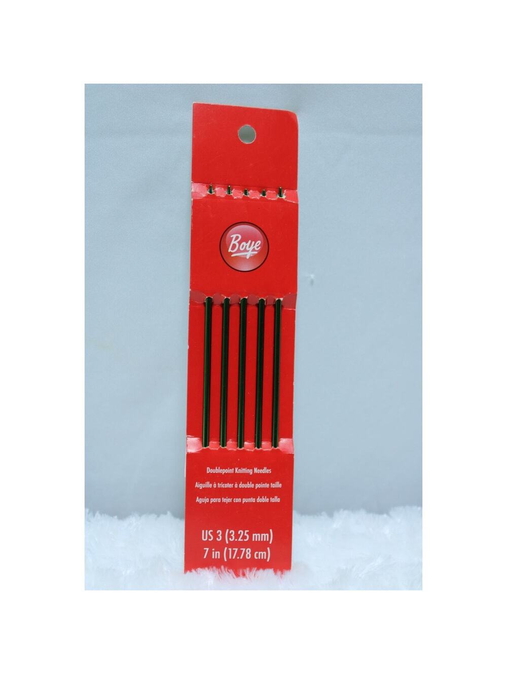 Boye Doublepoint knitting Needled US 3(3.25mm) 7 in(17.78cm)